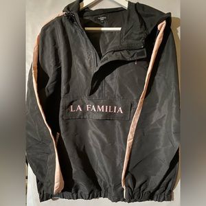 La Familia Anorak Mens Anorak lightweight Mens Black Jacket med